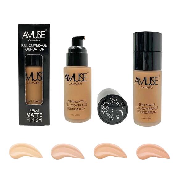 Amuse Cosmetics Full Coverage Semi Matte Finish Foundation - Cocoa - Picture 5 of 5